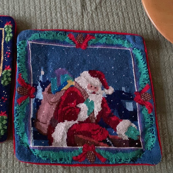Two Christmas Holiday Pillow Covers - Picture 1 of 13